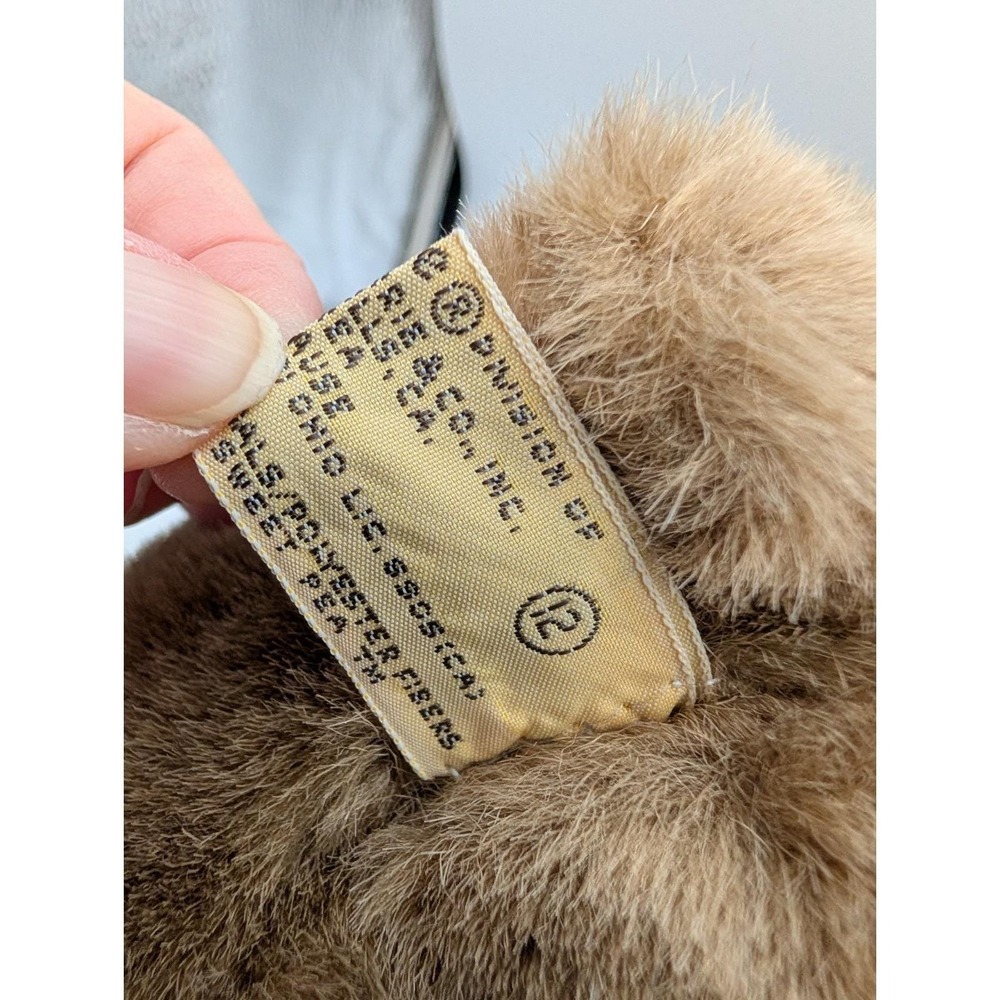 Applause Sweet Pea Bear Plush Brown 12 Inch 1987 Stuffed Animal Toy - Picture 7 of 8